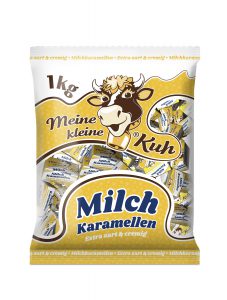 Meine kleine Kuh Milch Karamellen extra zart und cremig Karamellbonbons im der 1 Kilo Packung