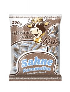 Meine kleine Kuh Sahne Karamellen, Karamellbonbons in der Sorte Kakao Geschmack