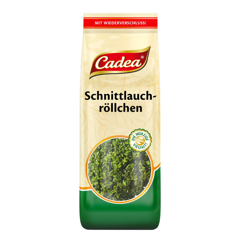 Cadea getrocknete Schnittlauch Röllchen im wiederverschließbaren Beutel