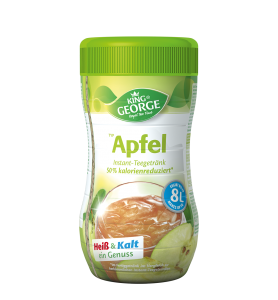 King George Instant Teegetränk 50 % weniger Kalorien Apfel