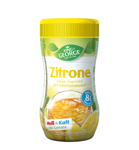 King George Instant Teegetränk 50 % weniger Kalorien Zitrone