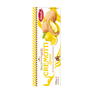 Liebich Cremotti Zitrone, Kekse nach italienischer Art mit Creme gefüllt und Zitronen Geschmack, Snack