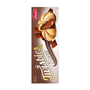 Liebich Twisbies Choco, Kekse mit Creme gefüllt und Schoko Geschmack, Snack