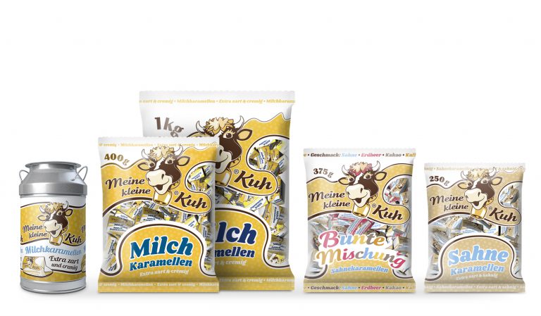 Meine kleine Kuh Milch- und Sahne Karamellen in unterschiedlichen Sorten