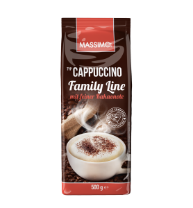 Massimo Cappuccino Pulver Family Line mit Kakao