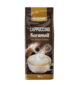 Massimo Cappuccino Pulver Karamell mit feiner Crema