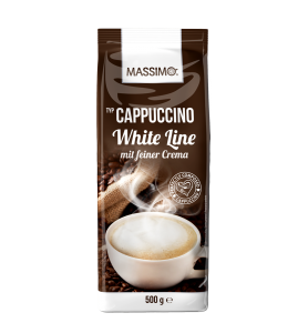 Massimo Cappuccino Pulver White Line mit feiner Crema