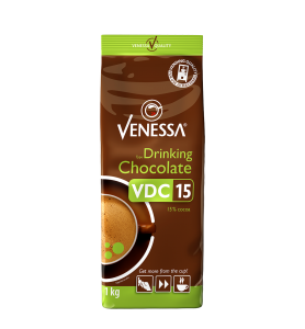 Venessa VDC 15 Trinkschokolade, heiße Schokolade mit 15% Kakao im 1 Kilo Beutel