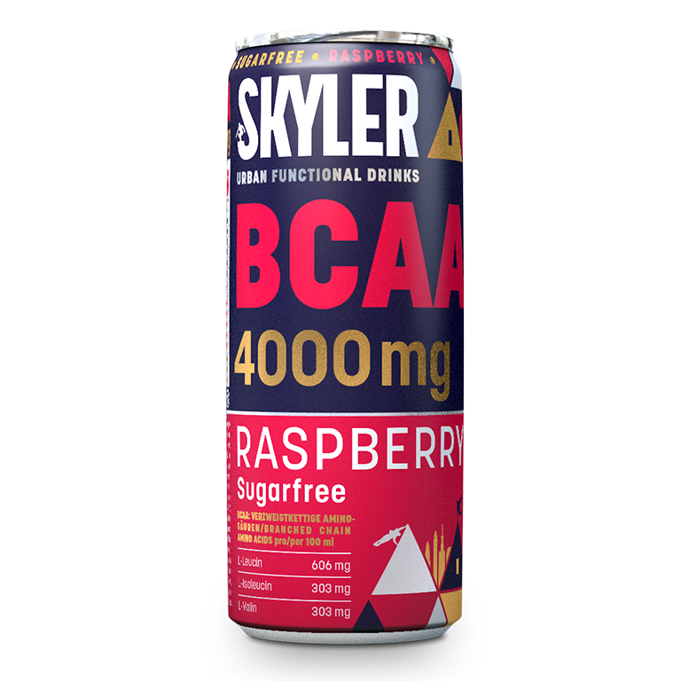 Skyler Energy Drink zuckerfrei mit BCAA, Himbeer Geschmack