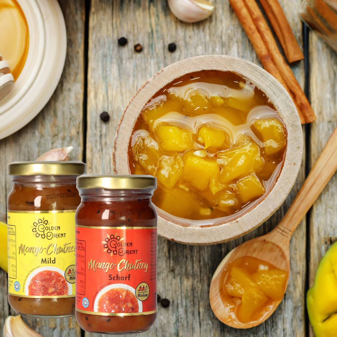 Jetzt neu: GOLDEN ORIENT Mango Chutneys