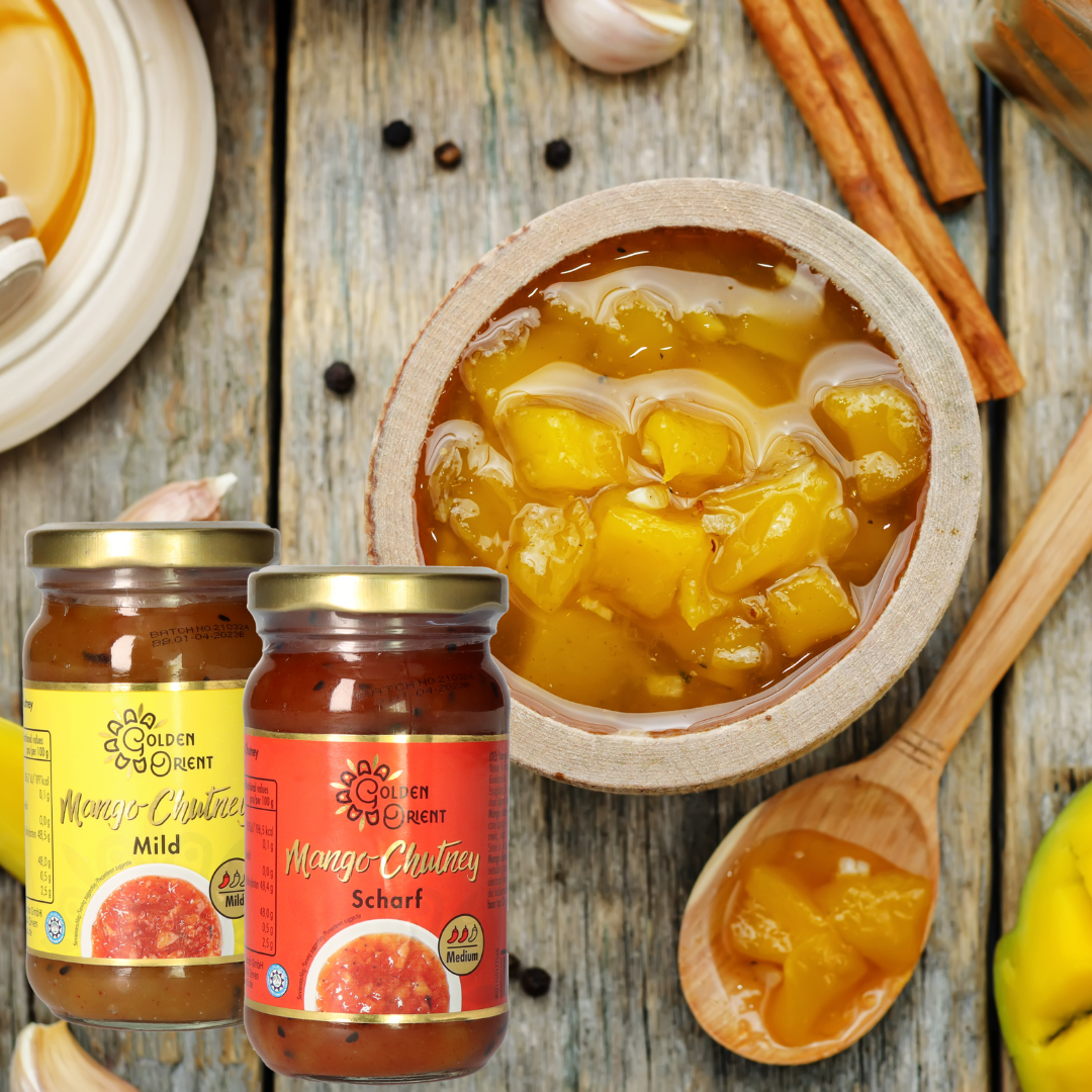 Neues aus dem Bereich Nährmittel: GOLDEN ORIENT Mango Chutneys