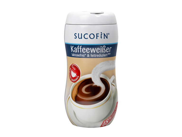 Sucofin: Kaffeeweißer laktosefrei* & fettreduziert**