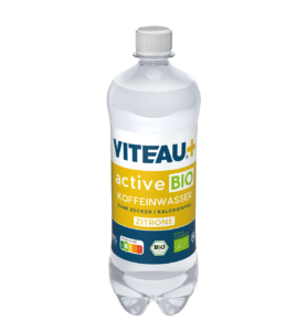 TSI Getränke Viteau Active Bio Koffeinwasser, Mineralwasser mit Koffein Zitrone Geschmack, ohne Zucker ohne Kalorien