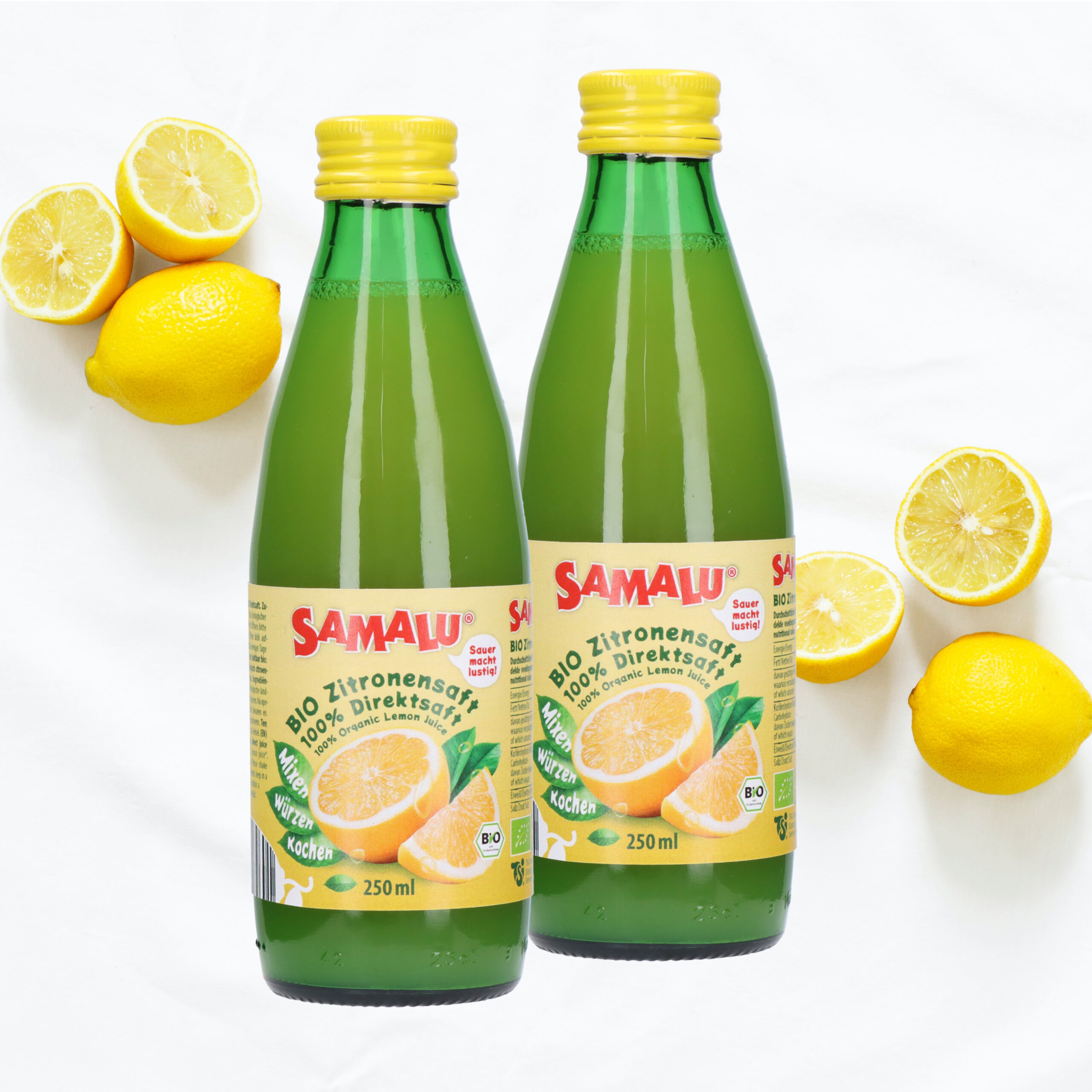 Neues aus dem Bereich Nährmittel: SAMALU BIO Zitronensaft