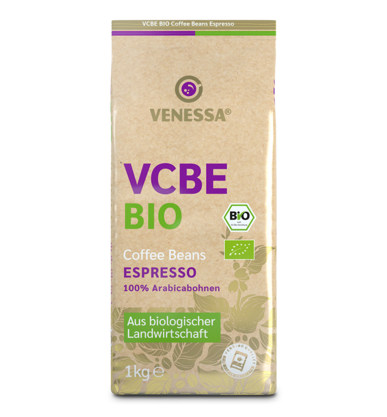 VENESSA: VCBE BIO Coffee Beans ESPRESSO 100% Arabicabohnen - aus biologischer Landwirtschaft