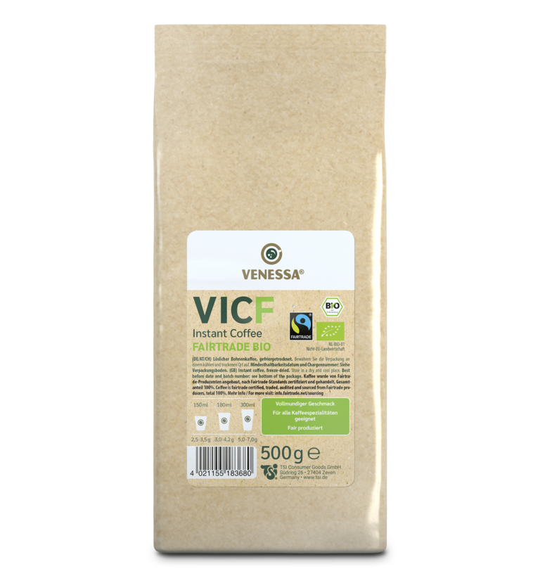 VENESSA: VICF Fairtrade Bio Instant Coffee