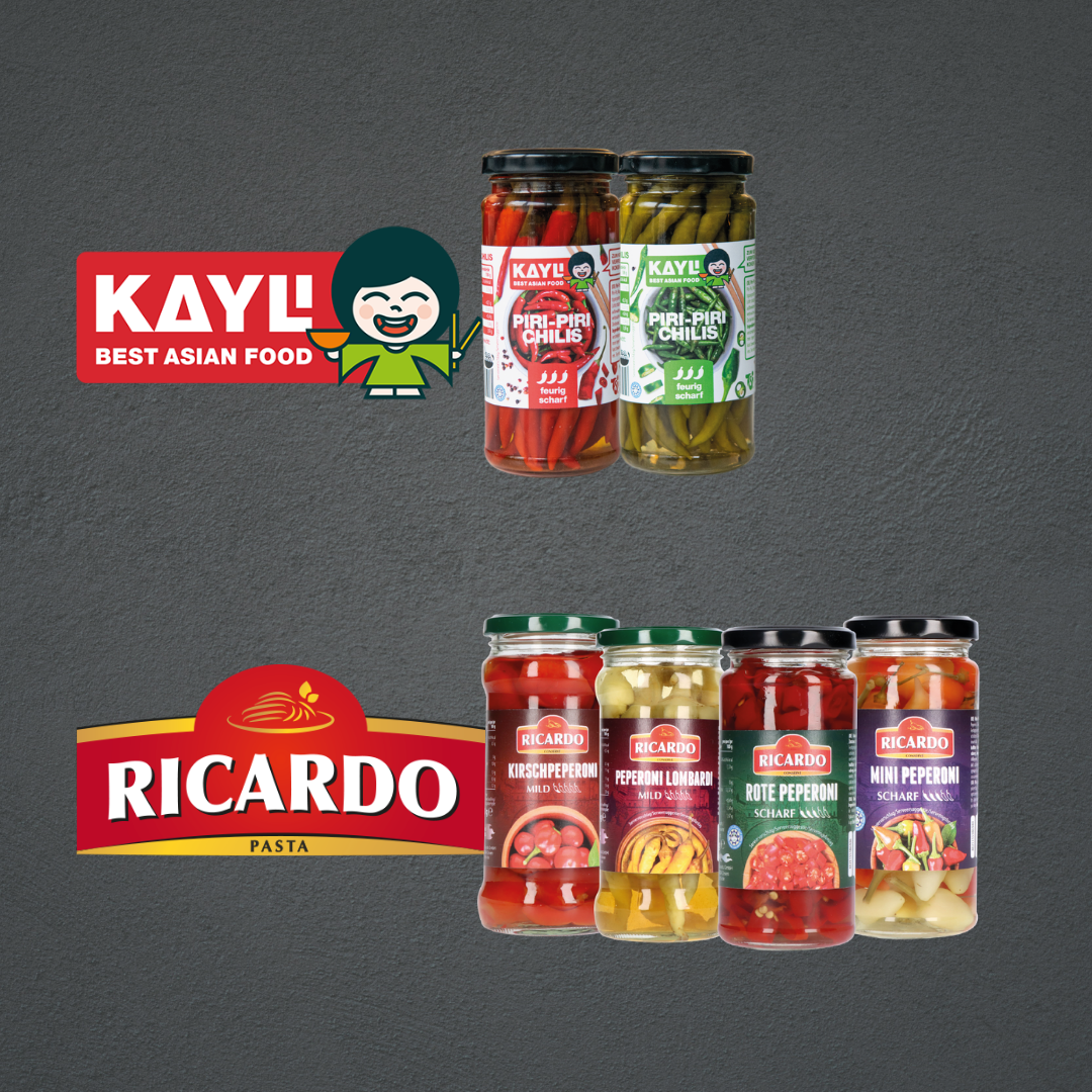 Neues aus dem Bereich Nährmittel: RICARDO Peperoni & KAY LI Chilischoten