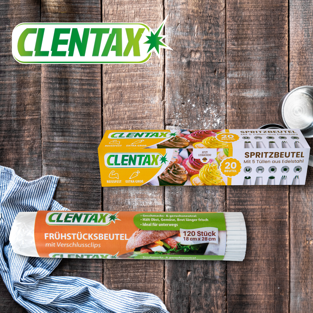 Jetzt neu: CLENTAX Frühstücks- und Spritzbeutel