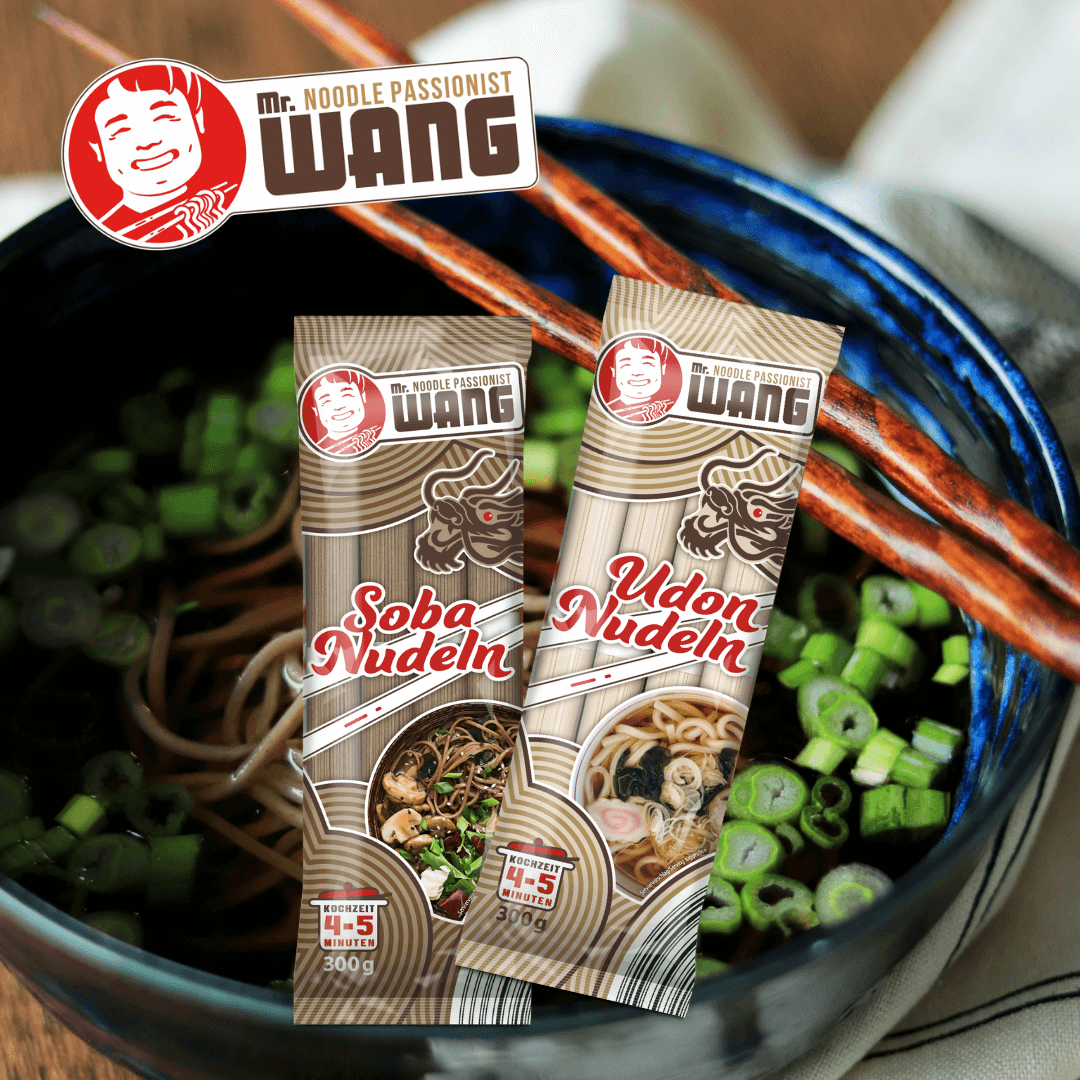 Neues aus dem Bereich Nährmittel: MR WANG Udon- & Soba Nudeln