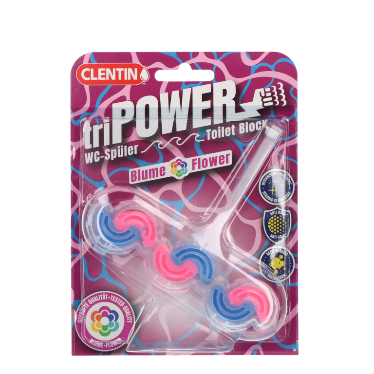 Clentin: Tri Power WC-Spüler,Blume