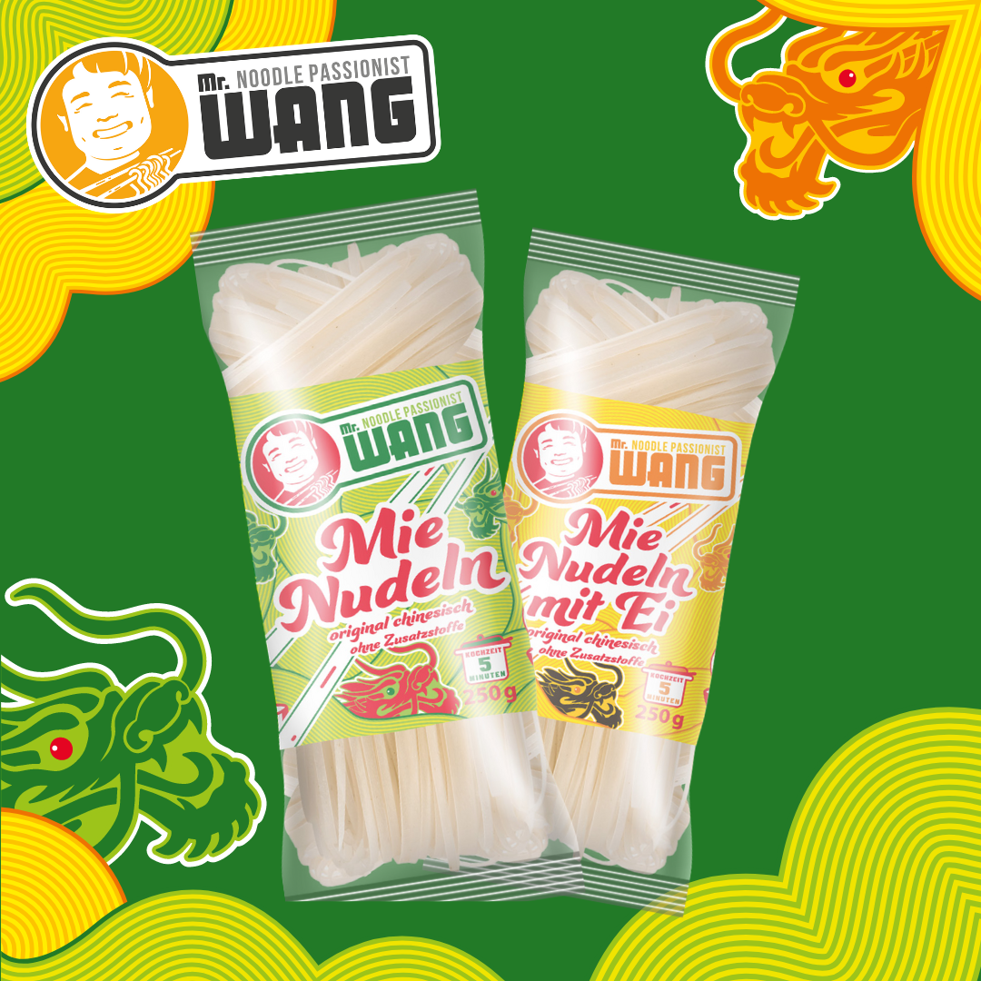 Neues aus dem Bereich Nährmittel: Die MR WANG Mie Nudeln 250g