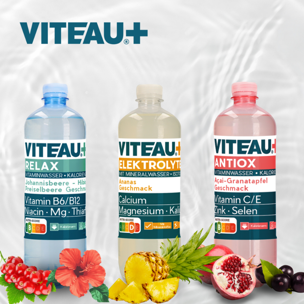 NEUES AUS DEM BEREICH GETRÄNKE: VITEAU+ MIT DREI NEUEN „Smart Water“