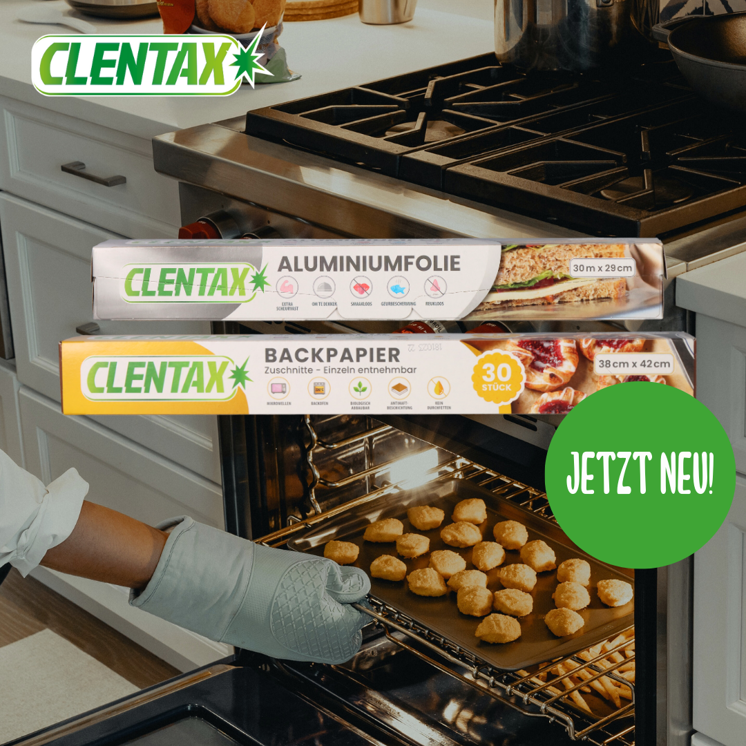 Neues aus dem Bereich Non Food: Clentax Aluminiumfolie und Backpapierzuschnitte