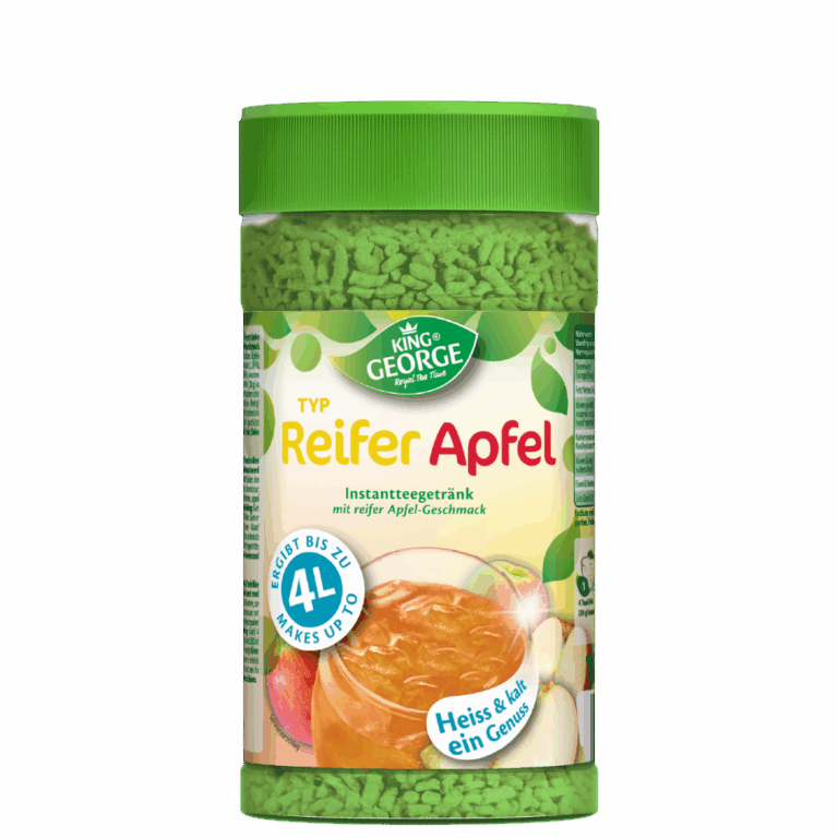 King George Instanttee Reifer Apfel – ergibt 4 Liter, heiß & kalt genießbar