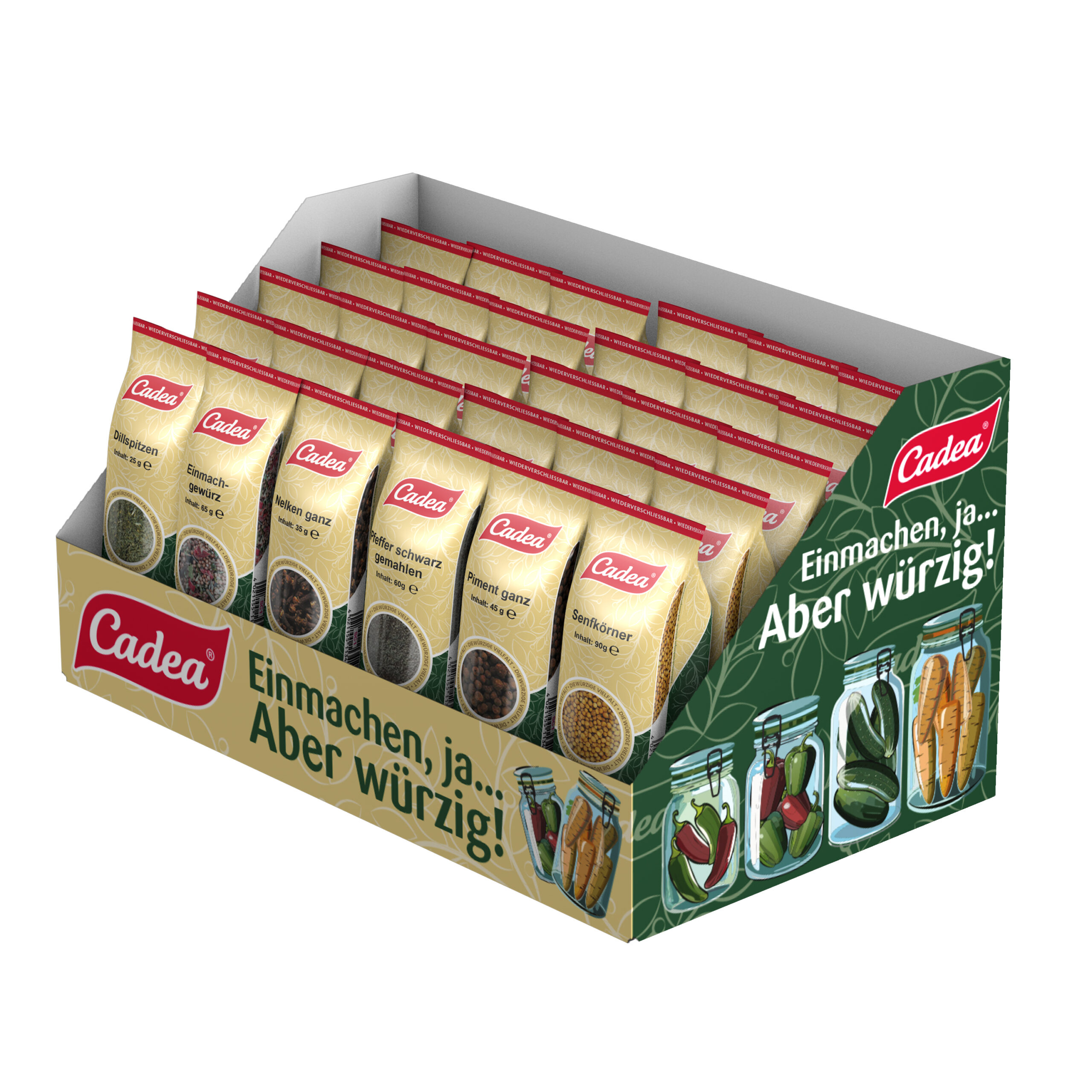 Neues aus dem Bereich Kräuter & Gewürze: CADEA Einmachgewürze Tray