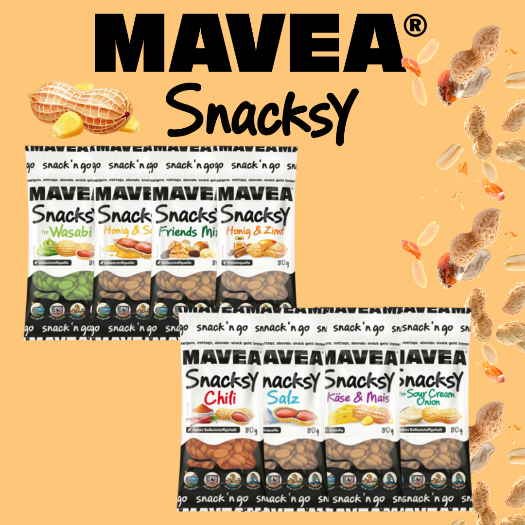 Neues aus dem Bereich Süßwaren: MAVEA Snacksy