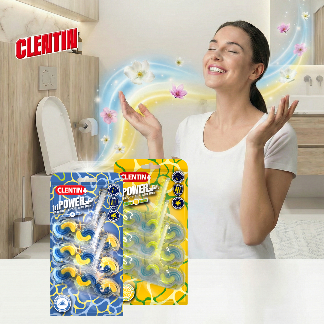 Neues aus dem Bereich Non Food: CLENTIN Tri Power Zitrone & Ocean 3er