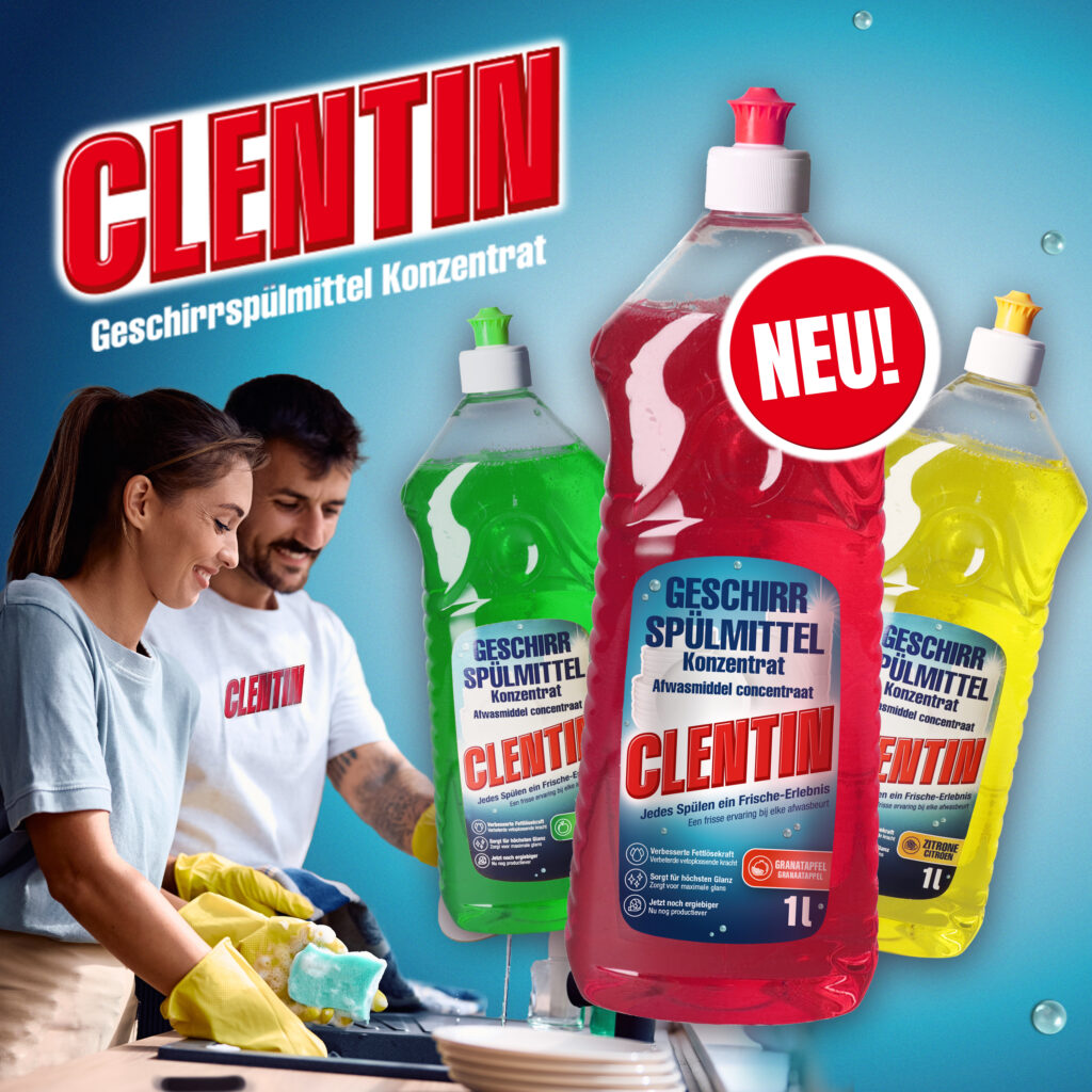 CLENTIN Geschirrspülmittel Granatapfel neu