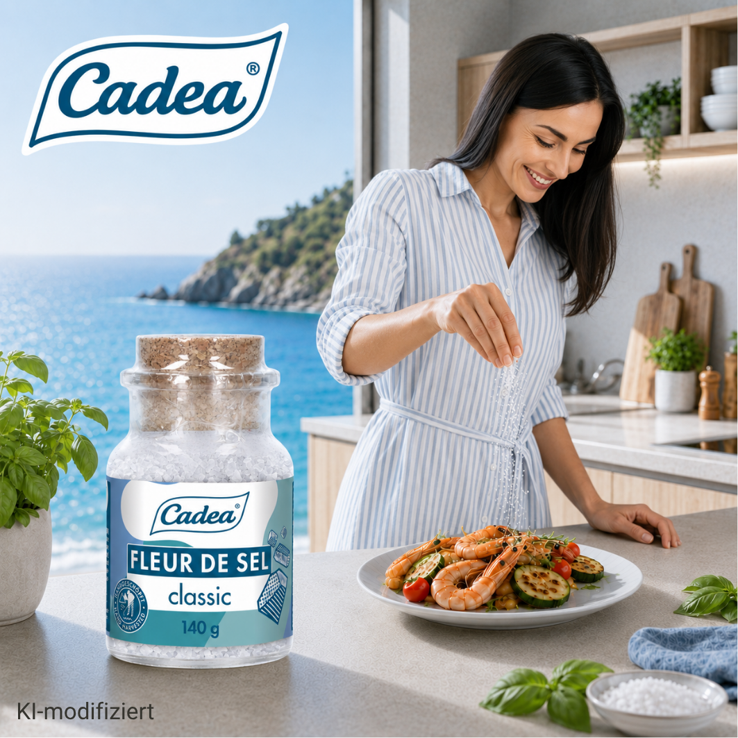 Neues aus dem Bereich Kräuter und Gewürze: CADEA Fleur de Sel 140 g Glas