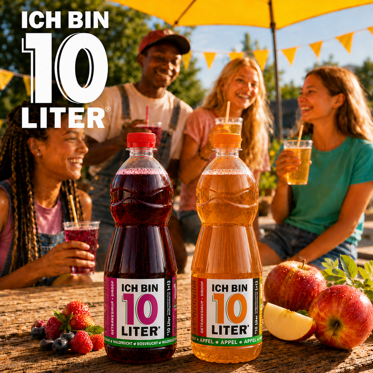 Neues aus dem Bereich Getränke: ICH BIN 10 LITER Sirup Apfel und Waldfrucht