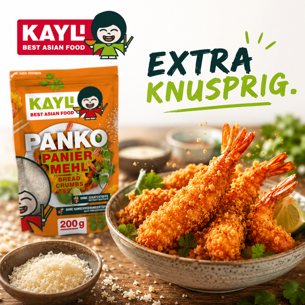 Neues aus dem Bereich Nährmittel: KAY LI Panko Paniermehl