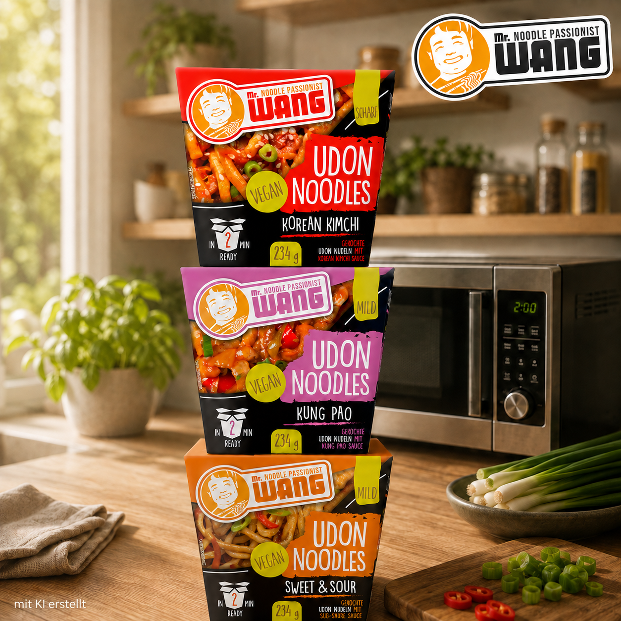 Neues aus dem Bereich Nährmittel: Mr. WANG Noodle Boxen