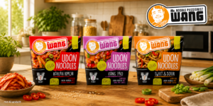 Die neuen MR Wang Nudelboxen für die Mikrowelle kommen in 3 aufregenden Sorten: Kimch, Kung Pao und Sweet & Sour