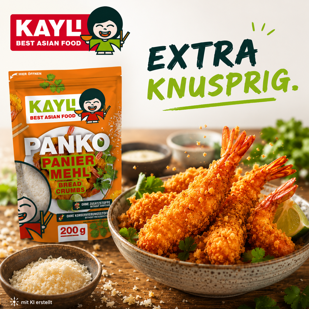 Neues aus dem Bereich Nährmittel: KAY LI Panko Paniermehl