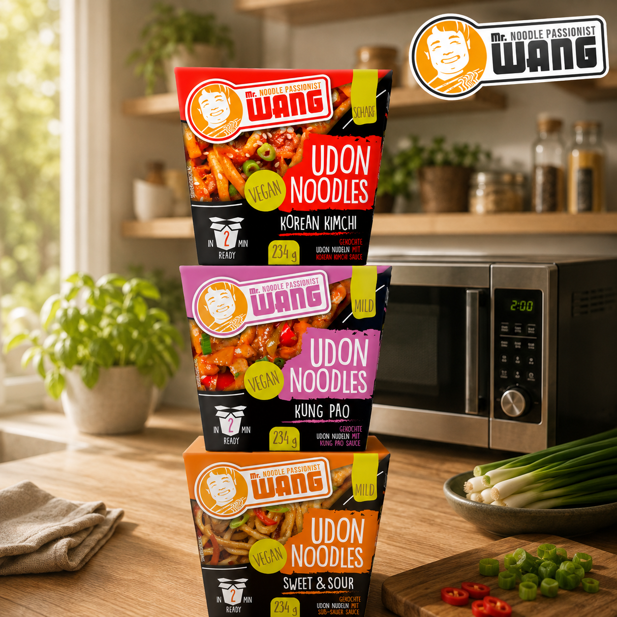 Neues aus dem Bereich Nährmittel: Mr. WANG Noodle Boxen